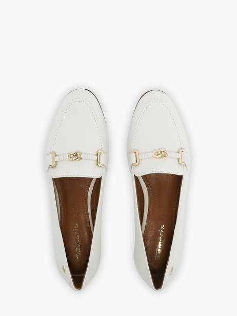 Mocassins En Cuir Tamaris Blanc accessoires 44 vue secondaire 3