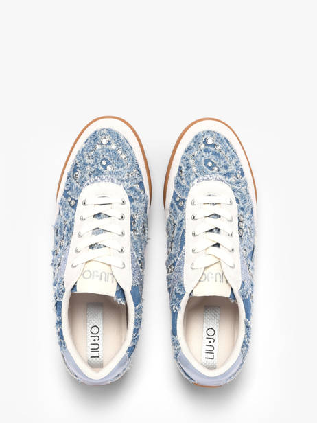 Sneakers Liu jo Bleu accessoires 6093TXGB vue secondaire 3