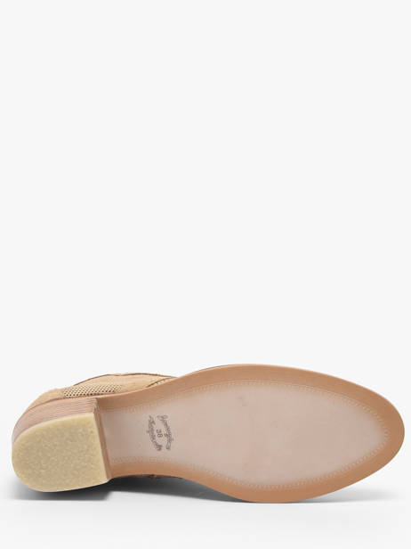 Bottines à Talon En Cuir Alpe Beige accessoires 54311108 vue secondaire 4