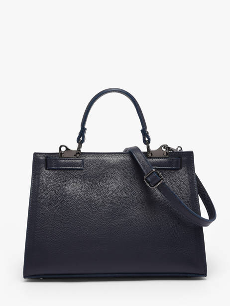 Sac Porté Main Caviar Milano Bleu caviar CA25116 vue secondaire 4