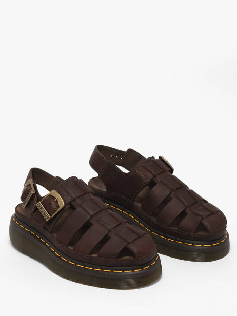 Sandales Wrenlie En Cuir Dr martens Marron accessoires 31524201 vue secondaire 1