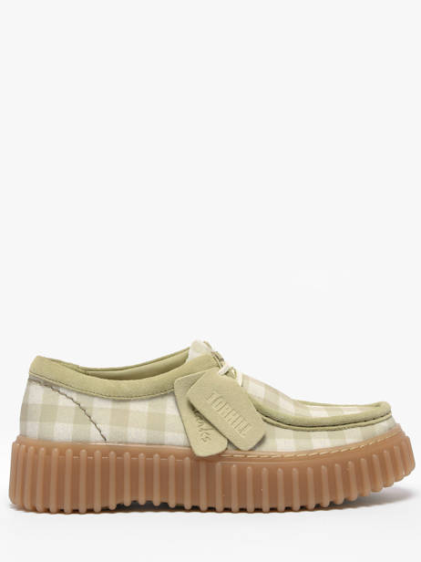 Chaussures Derbies Plateforme Clarks Vert accessoires 26186299