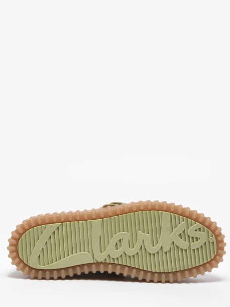 Chaussures Derbies Plateforme Clarks Vert accessoires 26186299 vue secondaire 4
