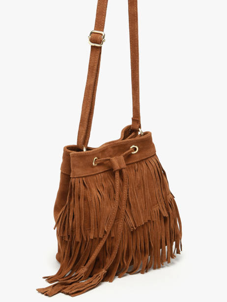 Sac Bandoulière Velvet Milano Marron velvet VE24116O vue secondaire 2