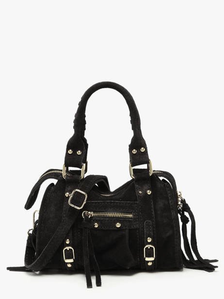 Sac Bandoulière Velvet Cuir Milano Noir velvet VE24092O