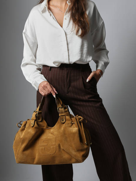 Sac Chiara Folk Cuir Gerard darel Jaune chiara DDS84407 vue secondaire 1