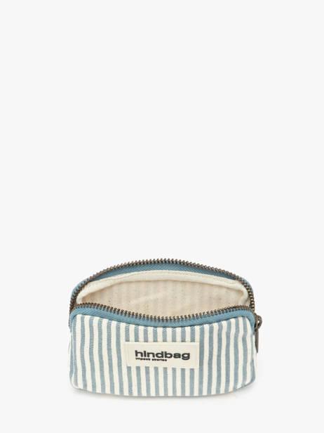 Porte-monnaie Rayures Hindbag Bleu rayures RA vue secondaire 1