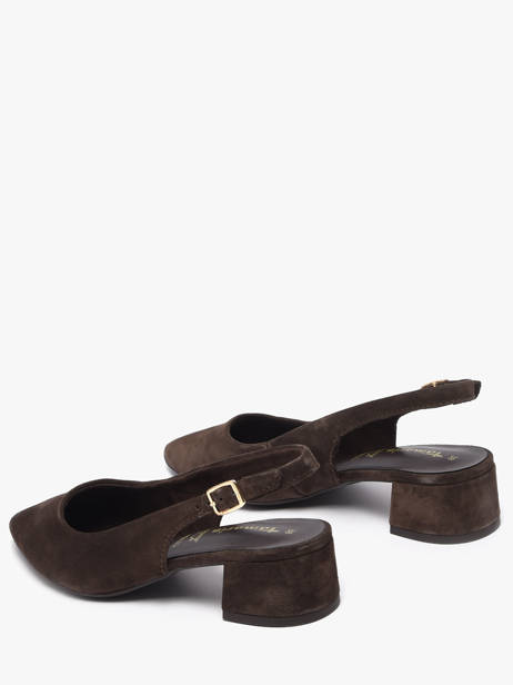 Escarpins En Cuir Tamaris Marron accessoires 42 vue secondaire 2