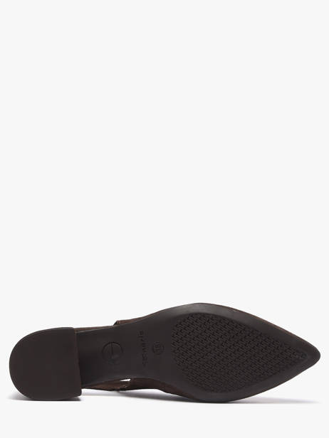 Escarpins En Cuir Tamaris Marron accessoires 42 vue secondaire 4