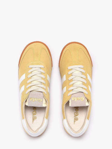 Sneakers En Cuir Gola Jaune accessoires CLB538YA vue secondaire 3