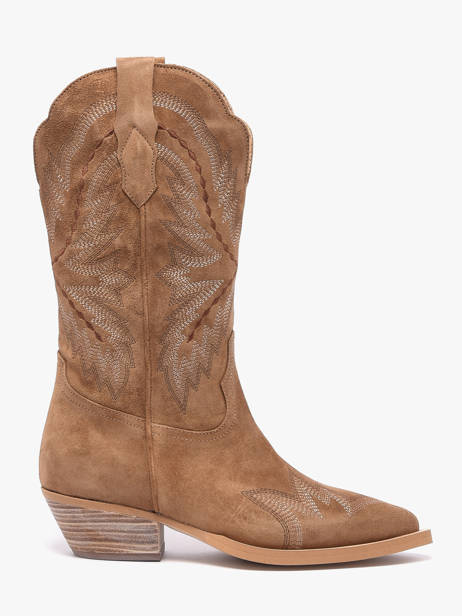 Santiags En Cuir Alpe Marron accessoires 52171101