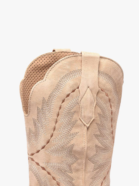 Santiags En Cuir Alpe Beige accessoires 52171115 vue secondaire 3