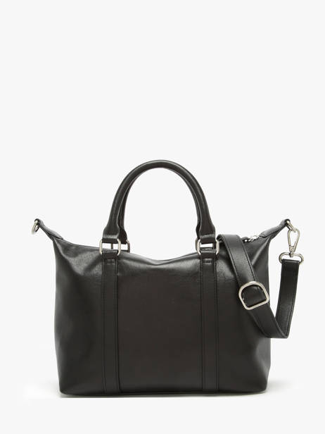 Sac Porté Main Vintage Cuir Nat et nin Noir vintage MTHYLANE vue secondaire 3