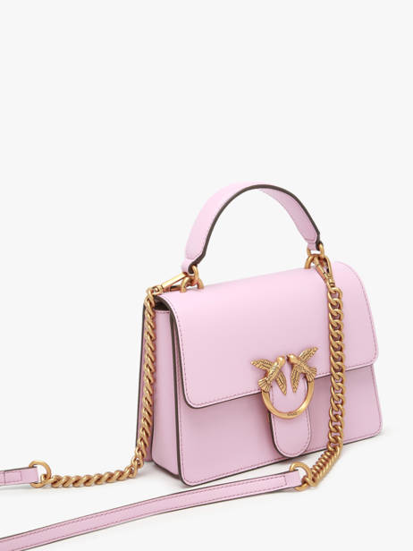 Sac Porté Main Love Bag Icon Cuir Pinko Rose love bag icon A0F1 vue secondaire 1