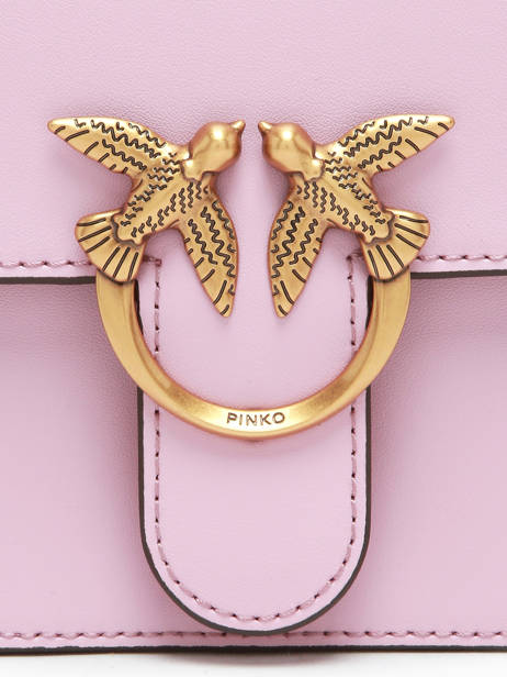 Sac Porté Main Love Bag Icon Cuir Pinko Rose love bag icon A0F1 vue secondaire 2