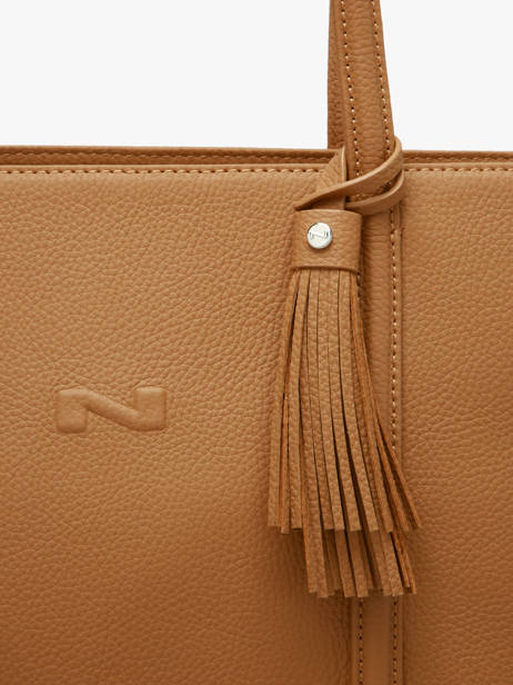 Sac Porté épaule Nathan Cuir Nathan baume Marron nathan 1 vue secondaire 2