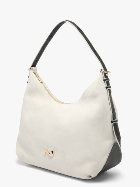 Sac Porté épaule Carrie En Cuir Daim Nathan baume Beige vogue 1 vue secondaire 1