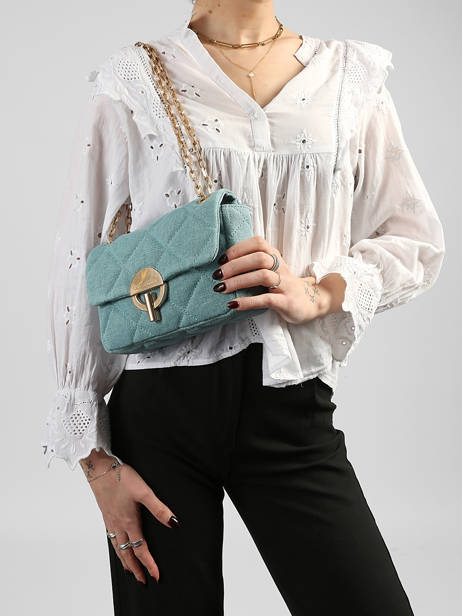 Sac Bandoulière Moon Lin Vanessa bruno Bleu moon 70V40533 vue secondaire 1