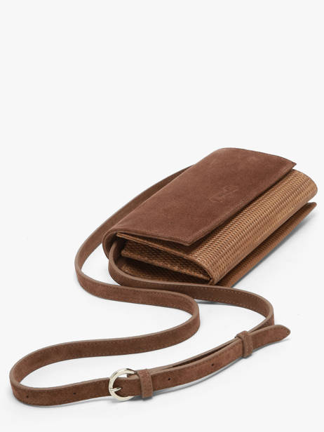 Sac Bandoulière Thelma Cuir Texturé Nathan baume Marron n city 12TX vue secondaire 1