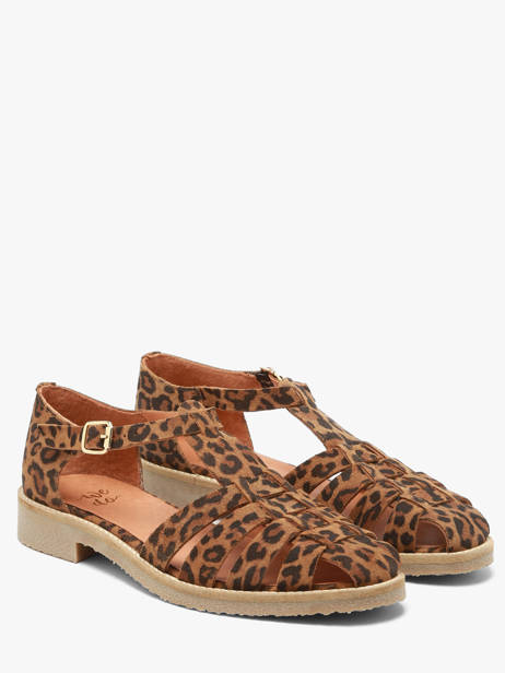 Sandales En Cuir We do Marron accessoires 45255A46 vue secondaire 1