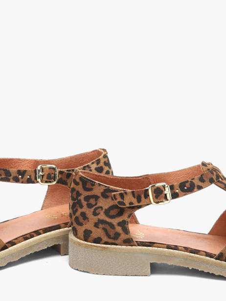 Sandales En Cuir We do Marron accessoires 45255A46 vue secondaire 2