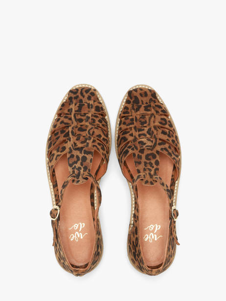 Sandales En Cuir We do Marron accessoires 45255A46 vue secondaire 3