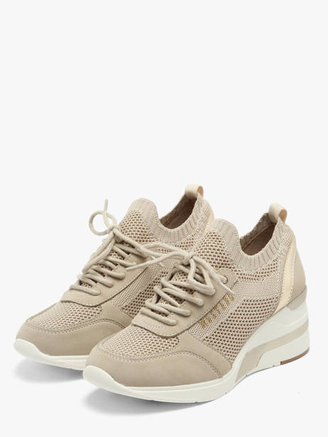 Sneakers Semelle Compensée Mustang Beige accessoires M0872001 vue secondaire 1