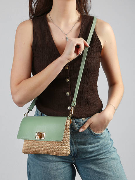 Sac Bandoulière Capri Milano Vert capri CP25111 vue secondaire 1
