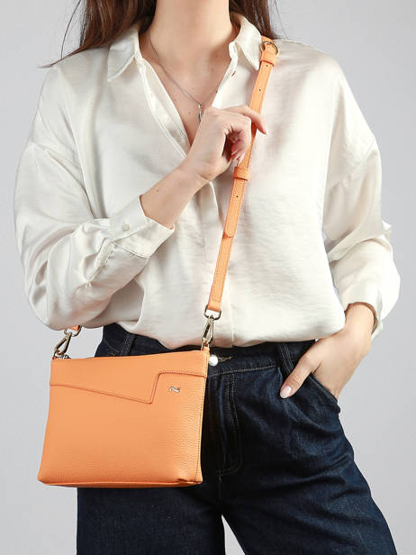 Sac Bandoulière Palma Cuir Nathan baume Orange nathan 27 vue secondaire 1