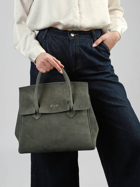 Sac à Main Clara Cuir Daim Nathan baume Vert nathan 2S vue secondaire 1