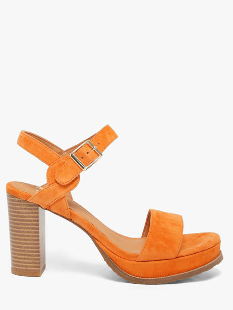 Sandales à Talon Jain En Cuir Mam'zelle Orange accessoires CSG1H03