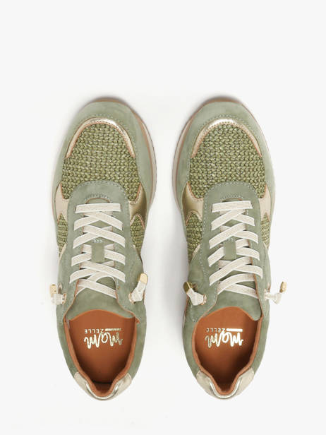Sneakers Semelle Compensée En Cuir Mam'zelle Vert women CSIJK86 vue secondaire 3