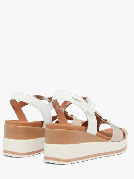 Sandales Semelle Compensée En Cuir Mephisto Or accessoires P5148798 vue secondaire 2