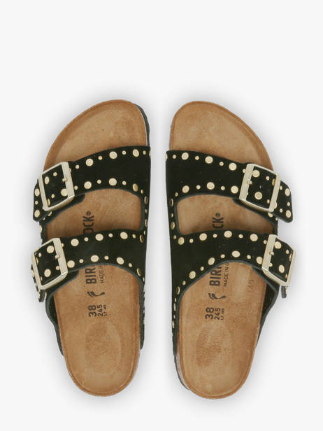 Mules En Cuir Birkenstock Noir women 1030348 vue secondaire 3