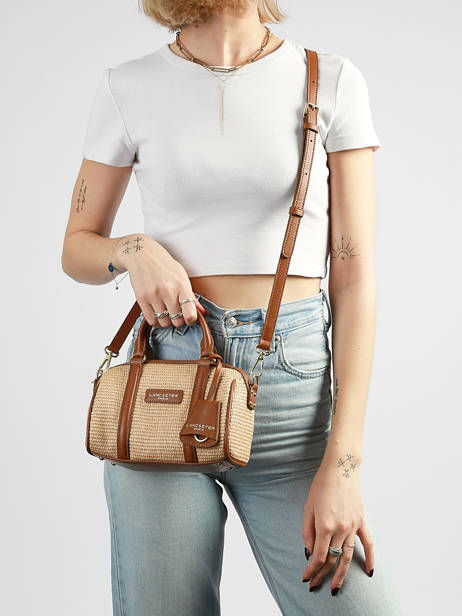 Sac Bandoulière Mini Osier Italie Lancaster Marron mini osier italie 72 vue secondaire 1