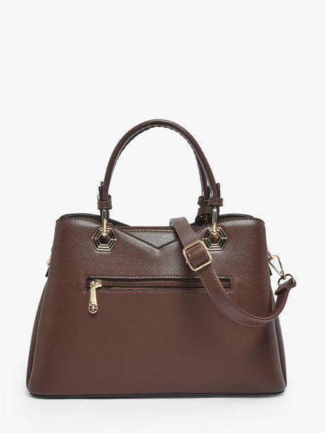 Sac Porté Main Saffiano Gallantry Marron saffiano M9431 vue secondaire 3