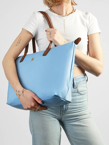 Sac Porté épaule A4 Popette Nylon Tommy hilfiger Bleu popette AW17711 vue secondaire 1