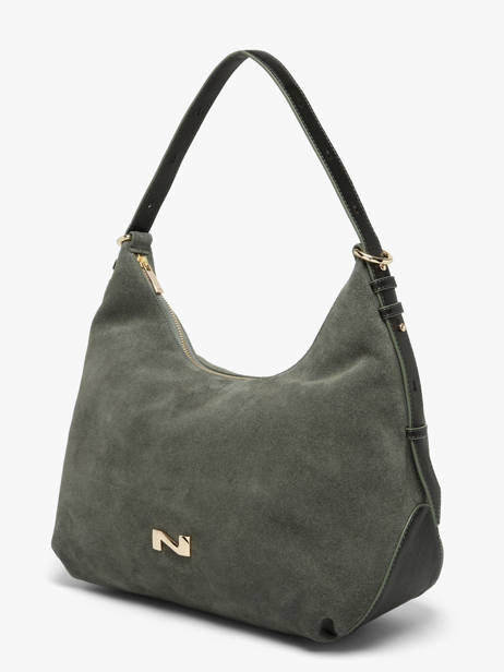 Sac Porté épaule Carrie En Cuir Daim Nathan baume Vert vogue 1 vue secondaire 2