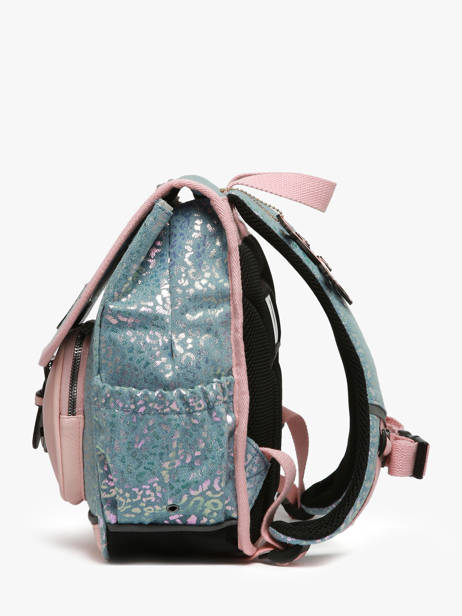 Sac à Dos 1 Compartiment Cameleon Bleu vintage fantasy PBVGSD30 vue secondaire 2