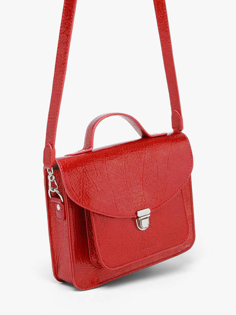 Sac Bandoulière Melle George Star Cuir Paul marius Rouge star GEORGSTA vue secondaire 2