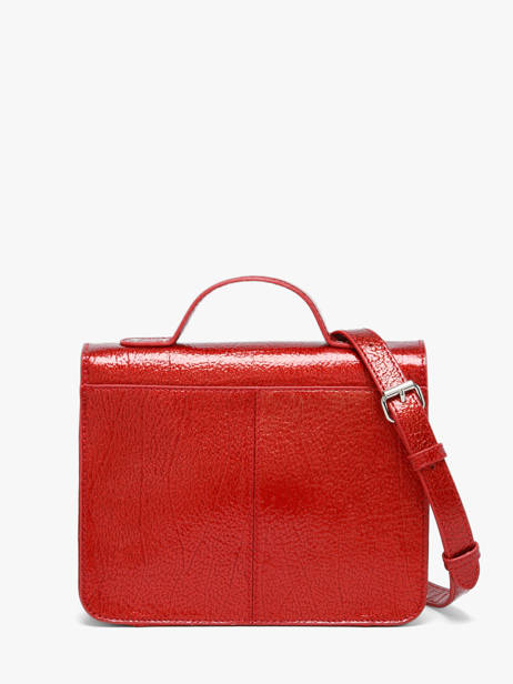 Sac Bandoulière Melle George Star Cuir Paul marius Rouge star GEORGSTA vue secondaire 4