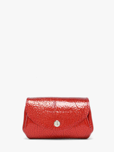 Porte-monnaie Gustave Star Cuir Paul marius Rouge star GUSTASTA