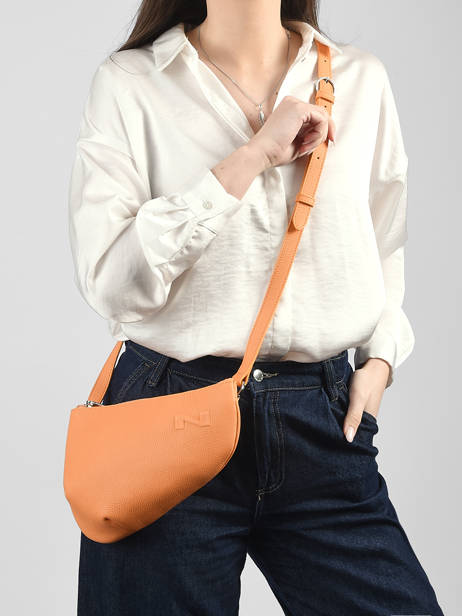 Sac Bandoulière City Perle Cuir Nathan baume Orange n city N1811000 vue secondaire 1