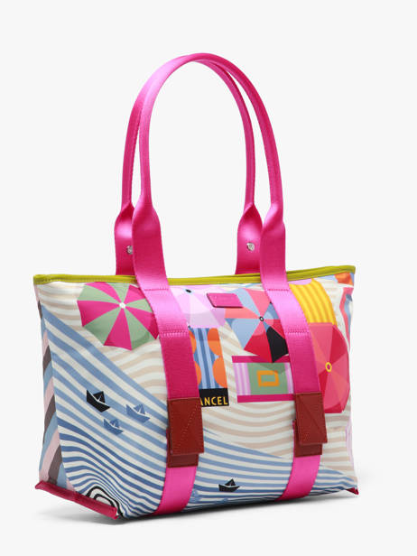 Sac Porté épaule A4 Lancel Plage Lancel Multicolore lancel plage  A14193 vue secondaire 2