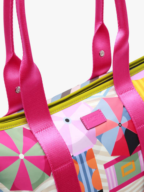 Sac Porté épaule A4 Lancel Plage Lancel Multicolore lancel plage  A14193 vue secondaire 3