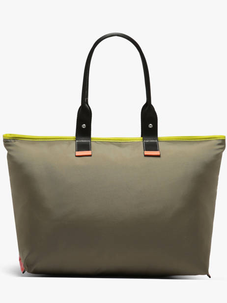 Sac Cabas Zippé L Mistral Rollable Nylon Et Cuir Lancel Multicolore mistral A13998 vue secondaire 5