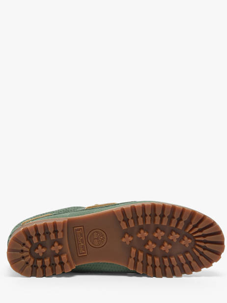 Chaussures Bateau En Cuir Timberland Vert accessoires 2GNVES71 vue secondaire 4