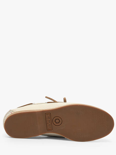 Chaussures Bateau En Cuir Timberland Beige accessoires 2Q9XEN71 vue secondaire 4