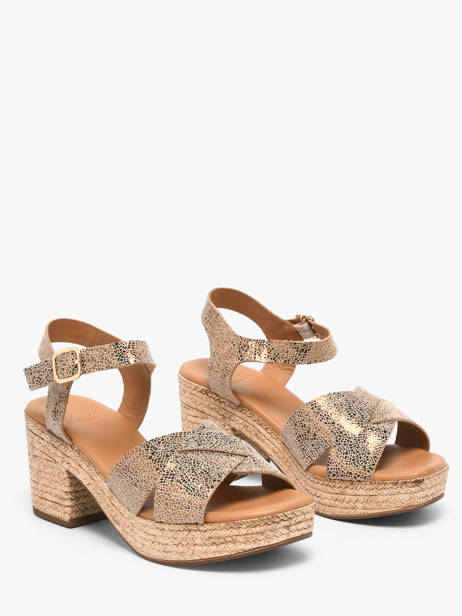 Sandales à Talon En Cuir Aliwell Marron accessoires A126091 vue secondaire 1