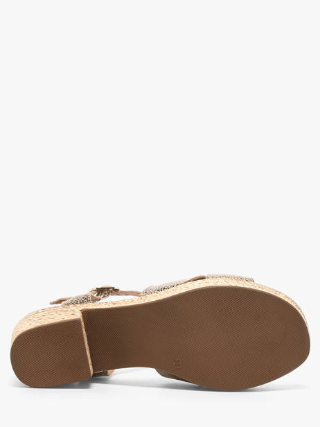 Sandales à Talon En Cuir Aliwell Marron accessoires A126091 vue secondaire 4